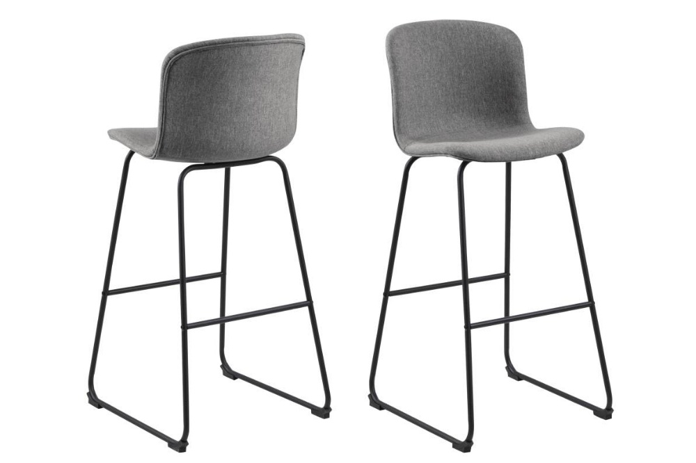 Dkton Dizajnová barová stolička Nerilla, šedá